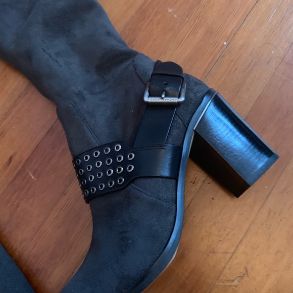 Michael Kors thigh high gray boots over the knee - Picture 2 of 7